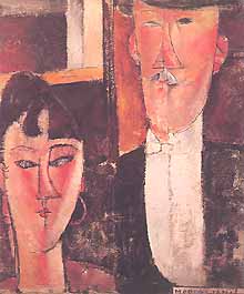 Photo:  Amedeo Modigliani, Gli Sposi, 1915